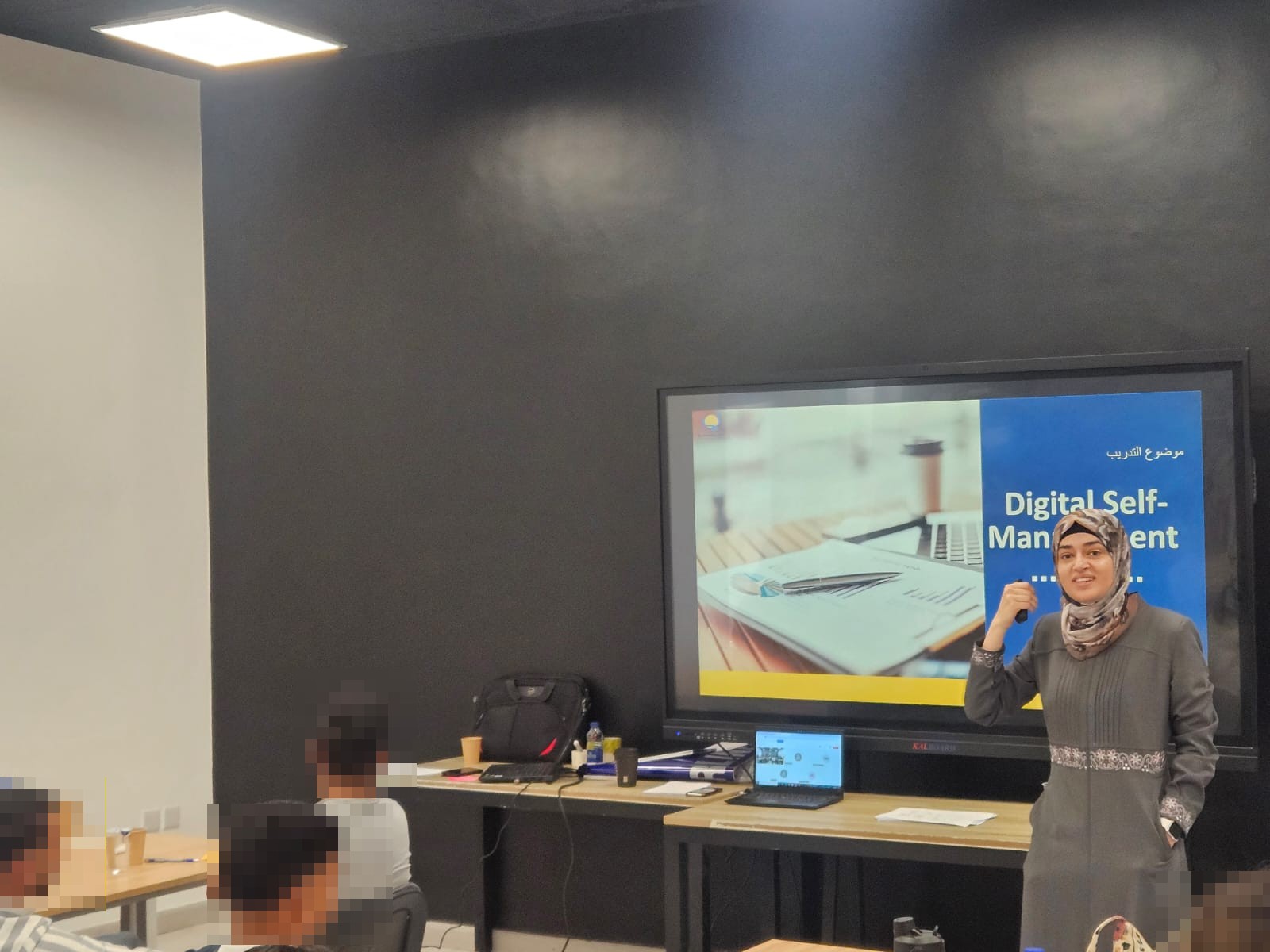 CyberHubJo booth showcasing research