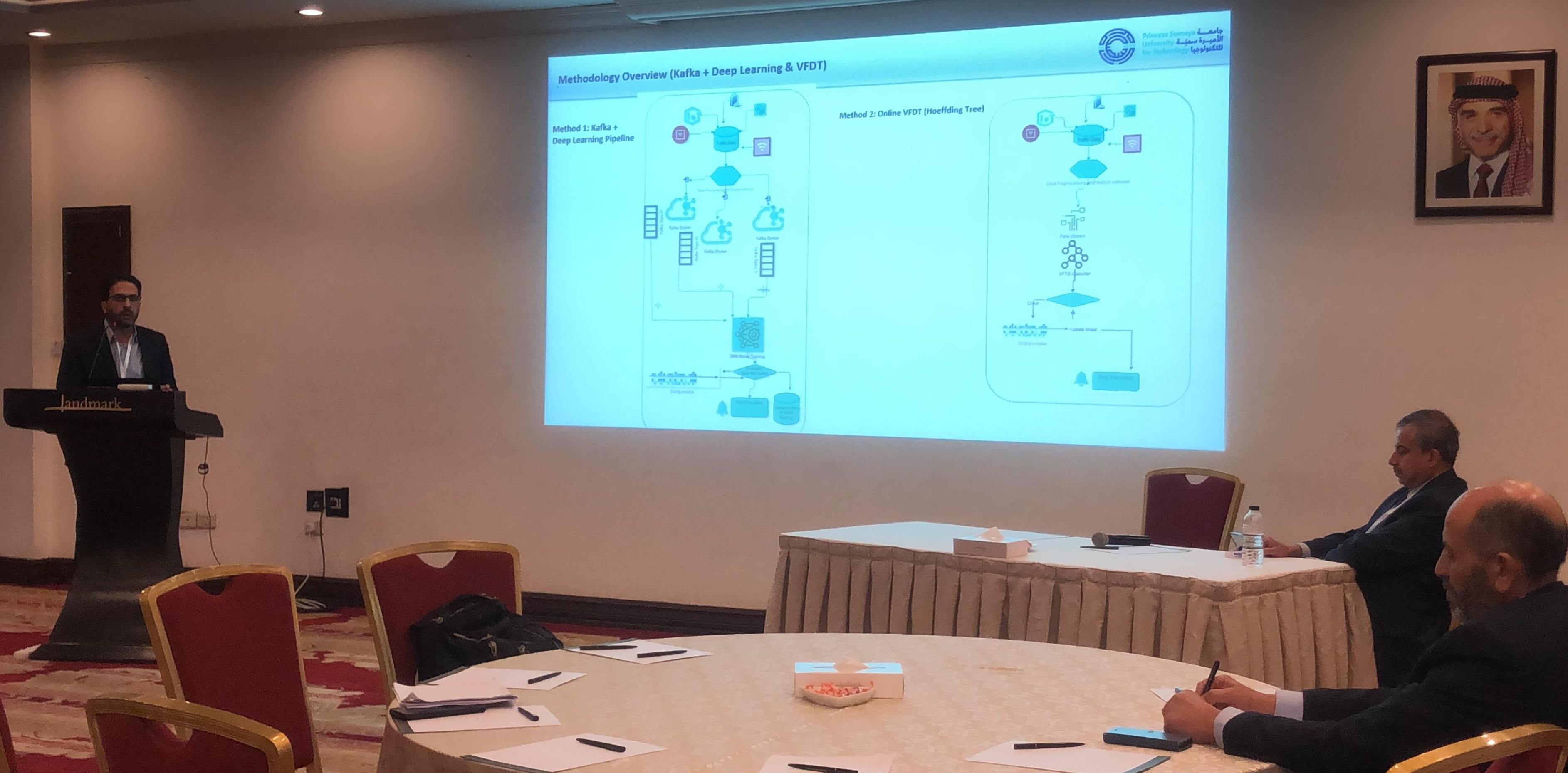 CyberHubJo representatives engaging with conference attendees